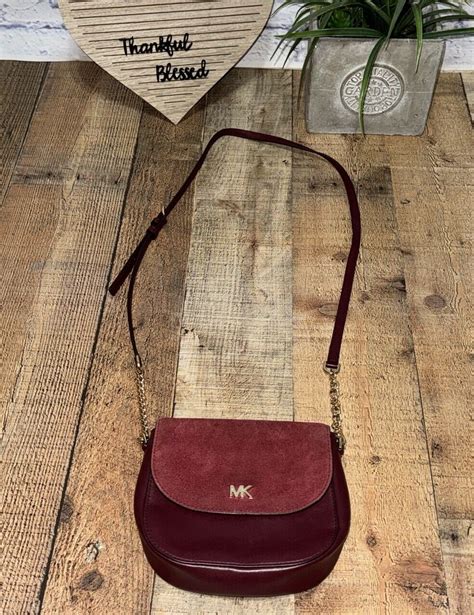 michael kors suede leather saddle bag|Michael Kors extra small crossbody.